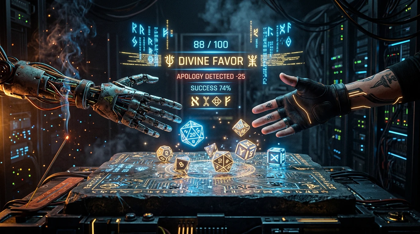 Divine Favor Dice Roll & Apology Penalty